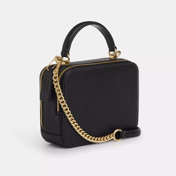 Coach Tom Wesselmann FKWR Box Crossbody Small Handbag BlackLeather. BrandNew.NWT - Picture 3 of 10